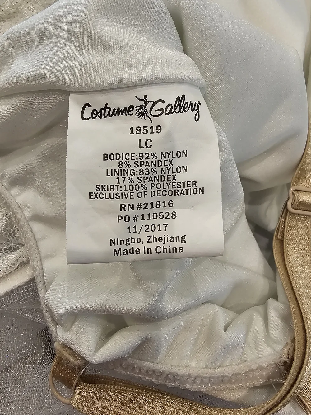 Costume Gallery Child's White Lace Dance Costume